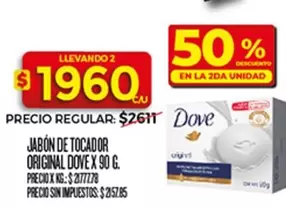 Dove - JABÓN DE TOCADOR ORIGINAL