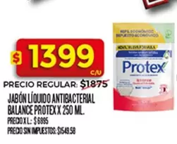 Protex - JABÓN LÍQUIDO ANTIBACTERIAL BALANCE