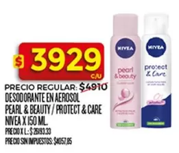 Nivea - DESODORANTE EN AEROSOL PEARL & BEAUTY / PROTECT & CARE