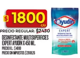 X$ - DESINFECTANTE MULTISUPERFICIES EXPERT
