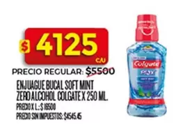 Colgate - ENJUAGUE BUCAL SOFT MINT ZERO ALCOHOL