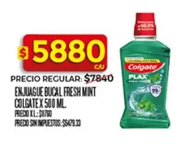 Colgate - ENJUAGUE BUCAL FRESH MINT