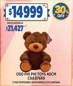 Off - OSO PHI PHI TOYS 40CM Cód.87669