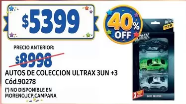 Off - AUTOS DE COLECCION ULTRAX 3UN +3 Cód.90278