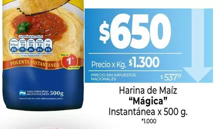 Quaker - Harina de Maíz Mágica