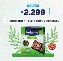 Ledesma - EDULCORANTE STEVIA EN POLVO