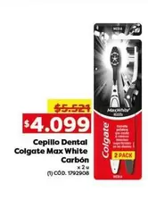 Colgate - Cepillo Dental Max White Carbón
