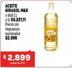 M&K - ACEITE GIRASOL