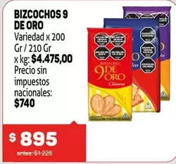 Variedad - BIZCOCHOS 9 DE ORO