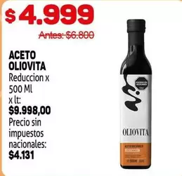 Oliovita - ACETO REDUCCION