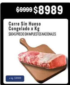 X$ - Carne Sin Hueso Congelado