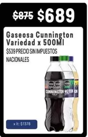 Cunnington - Gaseosa Variedad