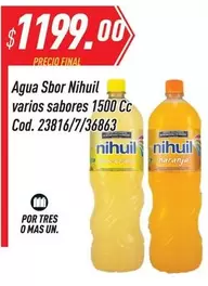 Mas - Agua Sbor Nihuil varios sabores 1500 Cc Cod. 23816/7/36863