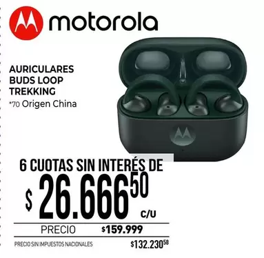Motorola - AURICULARES BUDS LOOP TREKKING