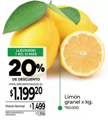 X$ - Limón granel