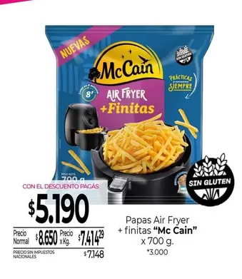 X$ - Papas Air Fry + finitas