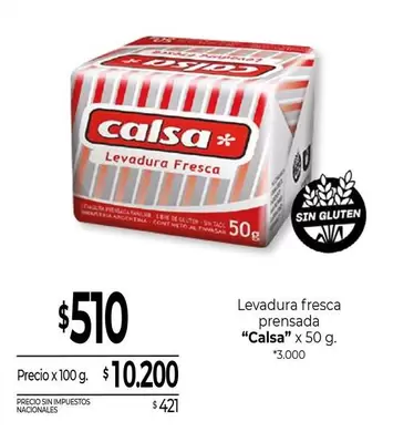 Calsa - Levadura Fresca