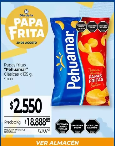 Pehuamar - Papas fritas Clásicas
