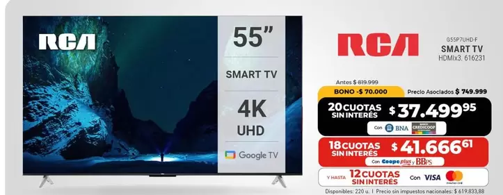 RCA - SMART TV 4K UHD