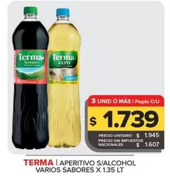 Terma - Aperitivo S/Alcohol Varios Sabores