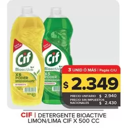 Cif - Detergente Bioactive Limon/Lima