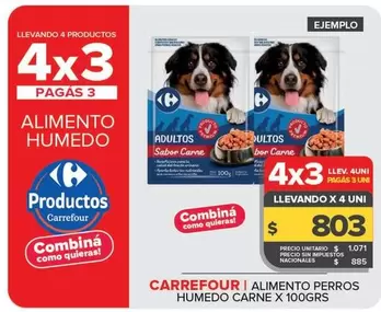Carrefour - Alimento Perros Humedo Carne