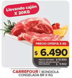 Carrefour - Bondiola Congelada Br X Kg