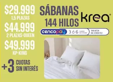 krea - SÁBANAS 144 HILOS