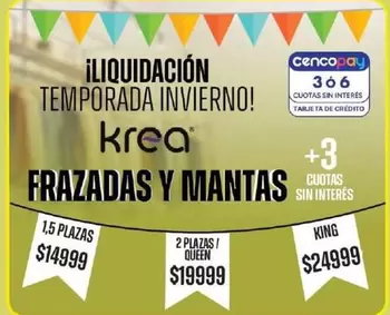 krea - FRAZADAS Y MANTAS