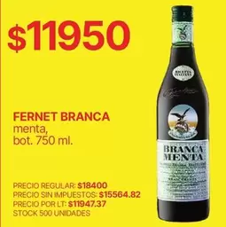 Fernet Branca - FERNET BRANCA menta