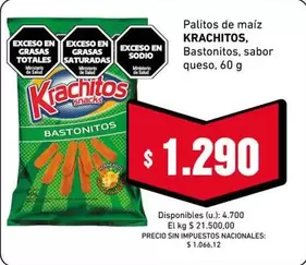 Krachitos - , Bastoncitos, sabor queso