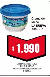 La Nueva - Crema de leche