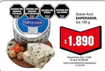 emperador - Queso Azul