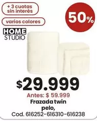 Frazada twin pelo