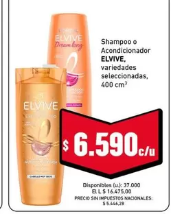 Elvive - Shampoo o Acondicionador