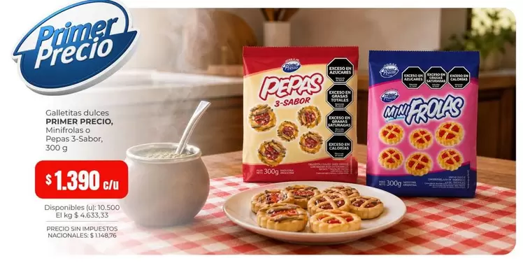 Primer Precio - Galletitas dulces