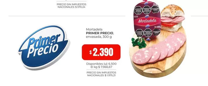 Primer Precio - Mortadela