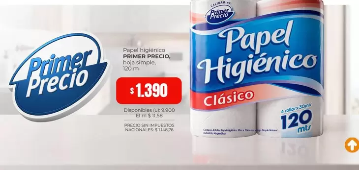 Primer Precio - Papel Higi00enico Cl00sico