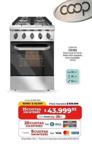 Coop - Cocina COOP 350