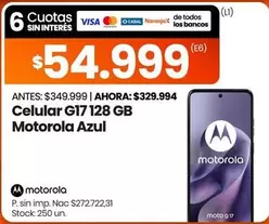 Motorola - Celular G17 128 GB