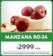 X$ - MANZANA ROJA