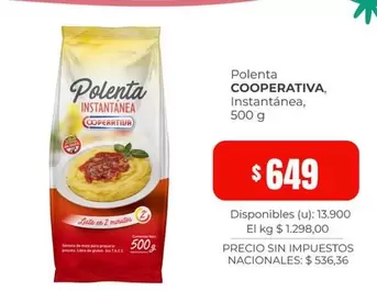 Polenta Instantanea