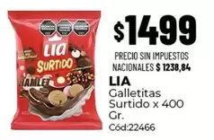 Lia - Galletitas Surtido x 400 Gr. Cód:22466