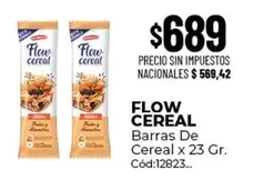 Flow - Cereal Barras De Cereal x 23 Gr. Cód:12823