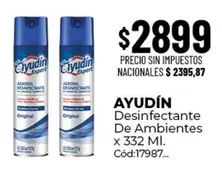 Ayudin - Desinfectante De Ambientes x 332 Ml. Cód:17987
