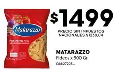 Matarazzo - Fideos Mostachol N
52