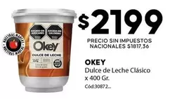 Okey - Dulce de Leche Clásico x 400 Gr. Cód:30872