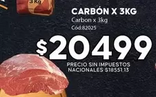 X$ - CARBÓN X 3KG Cód:82025