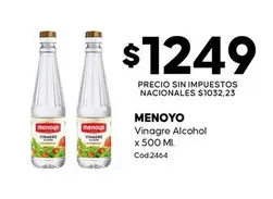 Menoyo - Vinagre Alcohol x 500 Ml. Cód 2464