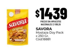Savora - Mostaza Doy Pack